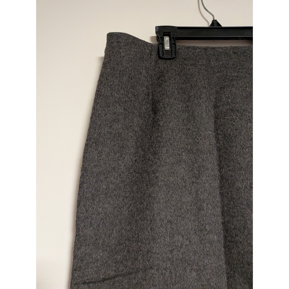 Les Copains Grey Virgin Wool Cashmere Blend Pencil Skirt Made in Italy Size 40 - Picture 8 of 14